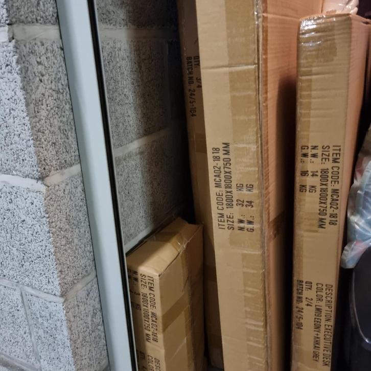 Directiebureau - Executive Desk-Melemine, Huis en Inrichting, Bureaus, Nieuw, Bureau, Ophalen