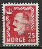 Noorwegen 1950/1952 - Yvert 325 - Koning Haakon VII (ST), Timbres & Monnaies, Timbres | Europe | Scandinavie, Norvège, Affranchi
