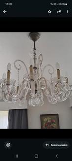 Glazen kristallen luster/lamp, Ophalen of Verzenden, Zo goed als nieuw, Glas