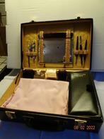 Valise de toilette en cuir, Gebruikt, Slot, Ophalen of Verzenden, Minder dan 35 cm