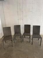 4 Alu-Wicker stoelen (worden samen verkocht), Ophalen, Zo goed als nieuw, Wicker