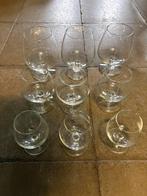 Diepe bollen glazen cognac, Verzamelen, Glas en Drinkglazen, Ophalen, Zo goed als nieuw