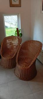 superbes fauteuils en rotin, Maison & Meubles, Fauteuils, Enlèvement, Utilisé