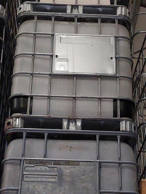 Witte IBC containers, 1000liter, Tuin en Terras, Regentonnen, Zo goed als nieuw, Kunststof, 150 liter of meer, Met kraantje, Ophalen