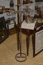 vieux chandelier d'église forgé, Antiquités & Art, Curiosités & Brocante, Enlèvement