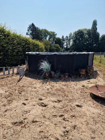 zwembad,zo goed als nieuw.met vaste panelen., Enlèvement