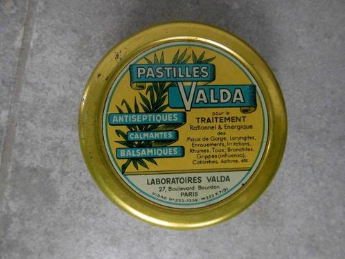 Ancienne boîtes en métal " Pastilles   Valda ", Collections, Boîte en métal, Utilisé, Autre, Autres marques, Enlèvement ou Envoi