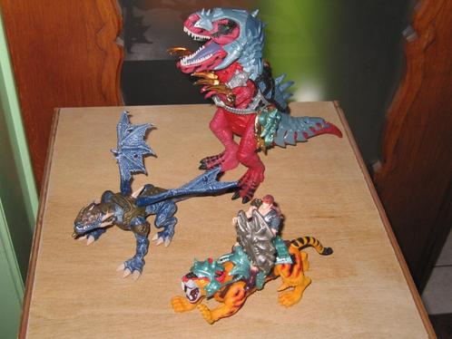 Chap Mei Dino (met geluid), tijger met krijger en draak, Enfants & Bébés, Jouets | Figurines, Enlèvement ou Envoi