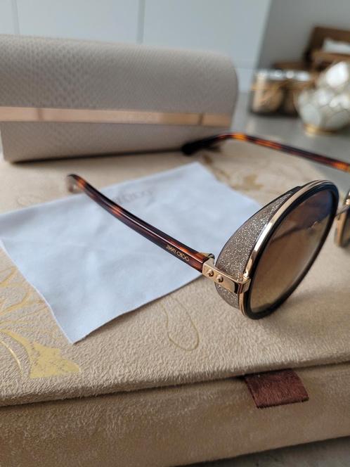 Zonnebril Jimmy Choo Andie, Handtassen en Accessoires, Zonnebrillen en Brillen | Dames, Zo goed als nieuw, Zonnebril, Bruin, Ophalen