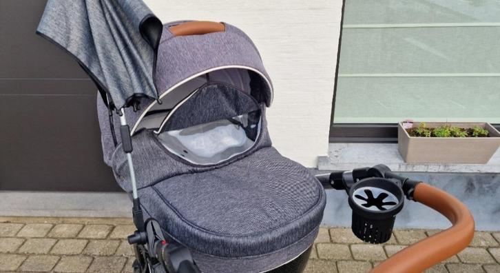 Buggy Théophile & Patachou met toebehoren, Kinderen en Baby's, Buggy's, Gebruikt, Overige merken, Duomodel, Regenhoes, Verstelbare rugleuning