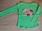 Fel groene longsleeve Filou 116, Meisje, Filou & Friends, Ophalen of Verzenden, Zo goed als nieuw