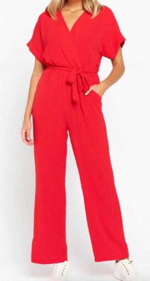 Jumpsuit maat 46 - LOLA & LIZA (nieuw!), Kleding | Dames, Jumpsuits, Nieuw, Rood, Ophalen of Verzenden