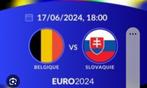 Euro 2024 - Belgique - Slovaquie - Tickets Catégorie 1, Trois personnes ou plus, Juin