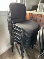 Chaise métal tissus, Huis en Inrichting, Stoelen, Vijf, Zes of meer stoelen, Gebruikt, Metaal, Zwart