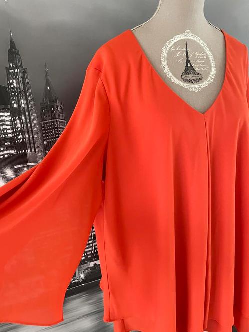prachtige blouse Frank Lyman Design 50-52 - gratis blouse, Kleding | Dames, Blouses en Tunieken, Zo goed als nieuw, Maat 46/48 (XL) of groter