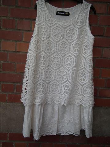 Damesjurk maat 46 (Desigual) kleur wit/crème beschikbaar voor biedingen