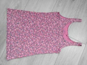 Tanktop S roze bloemen beschikbaar voor biedingen