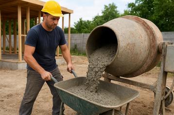  Klein betonwerk aan huis – Tuinhuis, terras, tuinpad beschikbaar voor biedingen