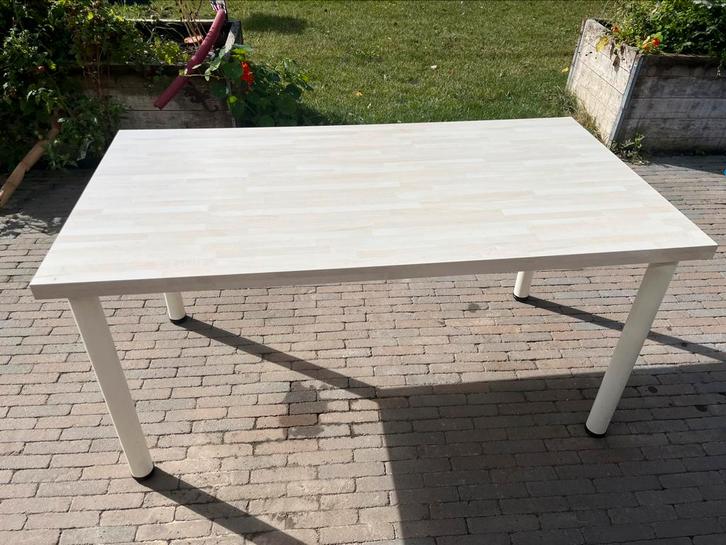 Keuken- of eetkamertafel, Huis en Inrichting, Tafels | Eettafels, Gebruikt, 50 tot 100 cm, 150 tot 200 cm, Vijf personen of meer