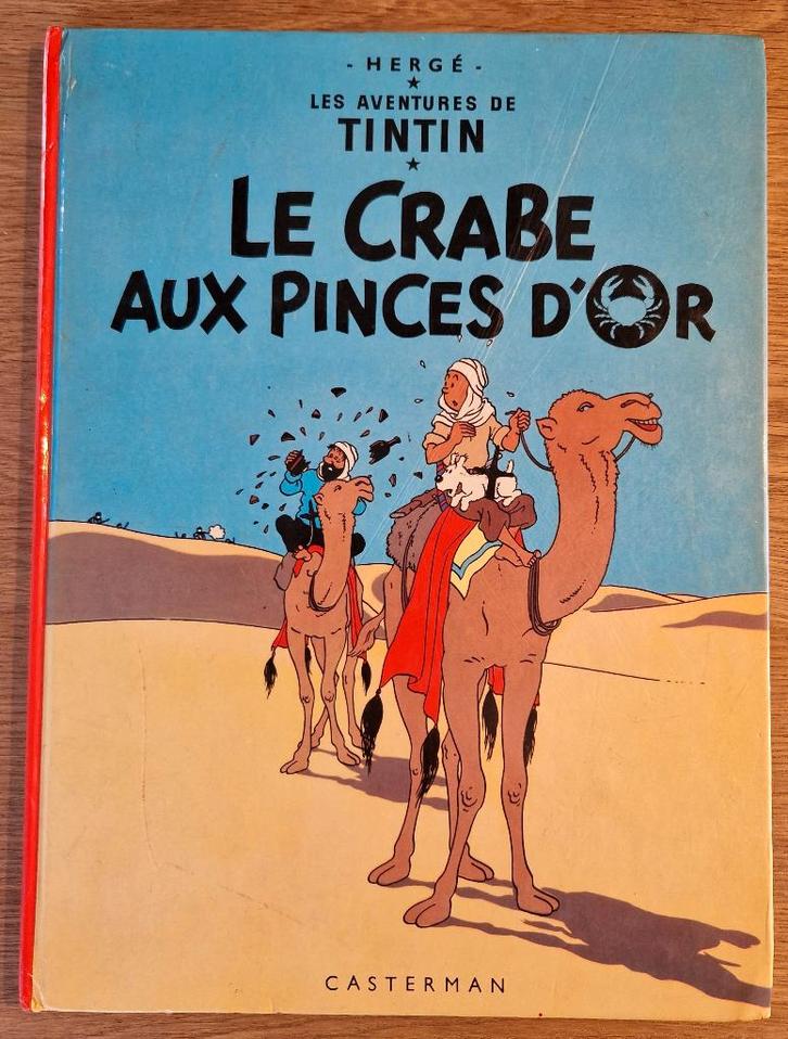 Tintin - Le crabe aux pinces d'or - 8 – HC (1975) Strip, Boeken, Stripverhalen, Gelezen, Eén stripboek