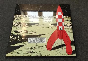 Recherche - Plaque émaillée Lune (Hergé/Tintin) - Recherche
