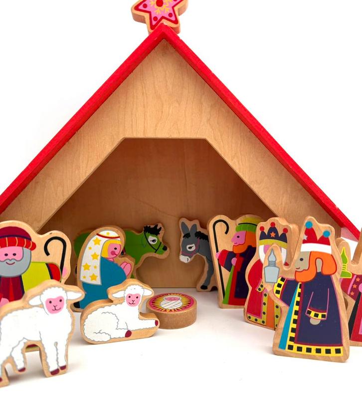 Kerststal, Kinderen en Baby's, Speelgoed | Poppenhuizen, Zo goed als nieuw, Ophalen of Verzenden