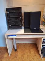 Stereoketen Kenwood + 2 luidsprekers, Audio, Tv en Foto, Stereoketens, Cd-speler, Losse componenten, Zo goed als nieuw, Ophalen