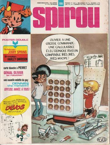Hebdomadaires Spirou de l'année 1975 x 14 beschikbaar voor biedingen
