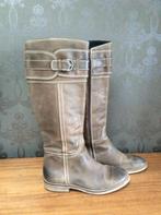 Laarzen leder 40 beige, Hoge laarzen, Beige, Ophalen of Verzenden, Gedragen