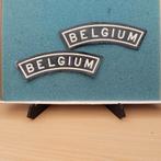 2 plaques d'immatriculation à manchon plastifié (Belgique), Collections, Objets militaires | Général, Enlèvement ou Envoi