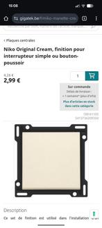 8x Niko enkele schakelaar crème, Ophalen, Zo goed als nieuw