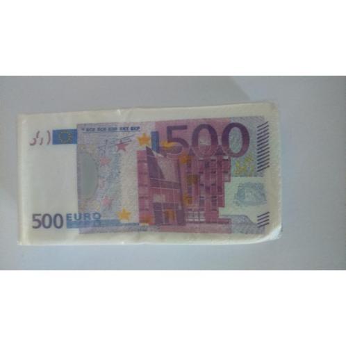 Pak van 10 papieren zakdoeken van euro, Verzamelen, Overige Verzamelen, Nieuw, Ophalen of Verzenden