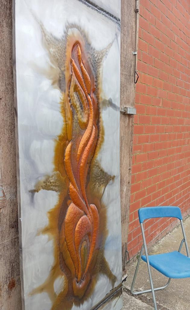 Marc D’Haenens Wall Artwork metaal, 1970’s, Antiek en Kunst, Kunst | Designobjecten, Ophalen