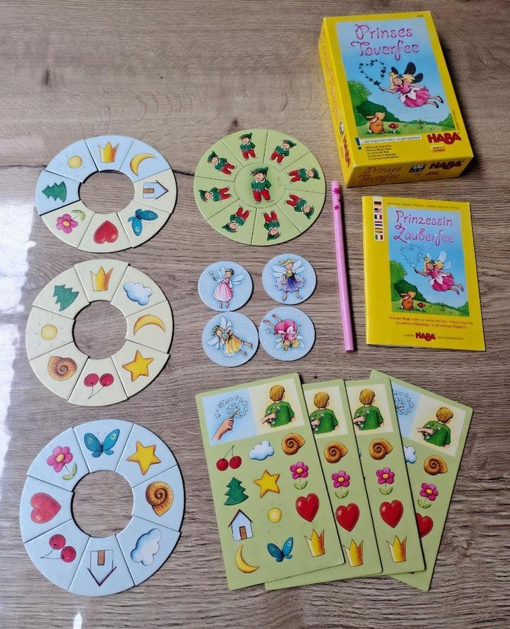 Spel: Haba prinses toverfee vanaf 4 jaar, Kinderen en Baby's, Speelgoed | Educatief en Creatief, Gebruikt, Ophalen of Verzenden