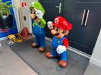 Groot Luigi en Mario beeld XL, Verzamelen, Merken en Reclamevoorwerpen, Ophalen, Zo goed als nieuw, Reclamebord