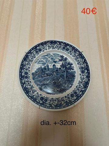 Assiette murale Villeroy & Boch “Blue Castle”, Enlèvement ou Envoi