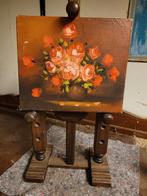 Schilderij op houten staander, Antiek en Kunst, Ophalen of Verzenden