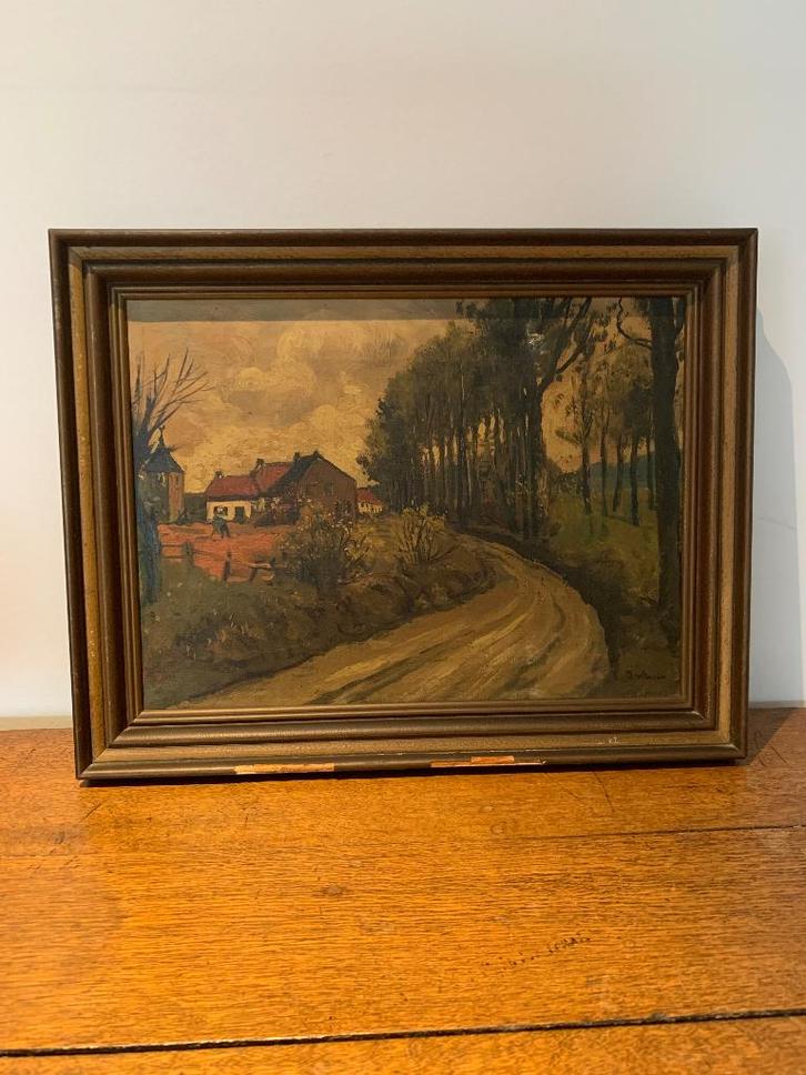 Guillaume Vroomen (1881-1956) Vue de Geulle Peinture à l'hui, Antiquités & Art, Art | Peinture | Classique, Enlèvement ou Envoi