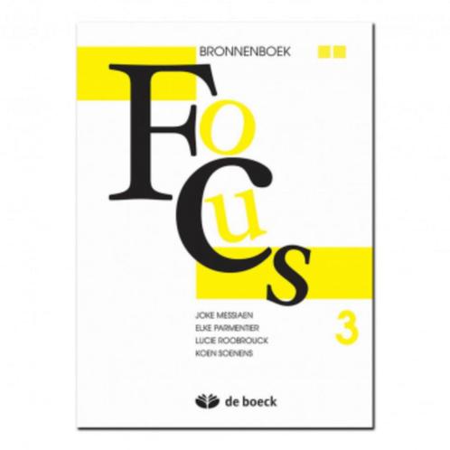 Bronnenboek Focus 3 – Nederlands – Uitgeverij De Boeck nv, Boeken, Schoolboeken, Zo goed als nieuw, Nederlands, ASO, Ophalen of Verzenden