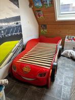 cars bed 1 persoons, Kinderen en Baby's, Ophalen, 85 tot 100 cm, Gebruikt, Matras