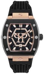 Philip Plein BEKIJK THE HEXAGON PWPUA0124, Handtassen en Accessoires, Horloges | Heren, Overige merken, Staal, Staal, Polshorloge