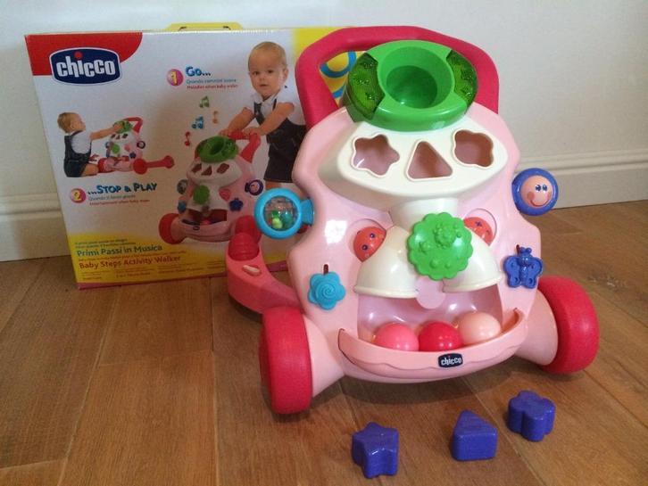 Chicco Active Walker, Kinderen en Baby's, Speelgoed | Babyspeelgoed, Zo goed als nieuw, Overige typen, Met licht, Met geluid, Met wieltjes