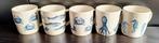Set van 5 mokken inktvis, haring, zeepaardje en krab, Ophalen of Verzenden, Nieuw, Kop(pen) en/of Schotel(s)