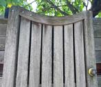 Zware Tuindeur tuinpoort bangkirai, Tuin en Terras, Tuinpoorten, Ophalen, Gebruikt, Hout