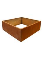 Plantenbak Corten staal 120x120x40, Tuin en Terras, 100 cm of meer, Vierkant, Nieuw, Metaal