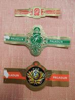 2 fabrikant sigarenbandjes + 1 Paladij luchtvaartwapen, Ophalen of Verzenden, Gebruikt, Sigarenbandjes