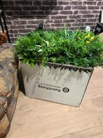 Plastic plant tiles 50x50 5 pieces, Tuin en Terras, Ophalen, Kunststof, Minder dan 60 cm, Vierkant