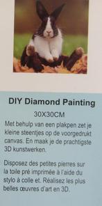 Diamond painting Konijn, Hobby en Vrije tijd, Knutselen, Nieuw, Ophalen of Verzenden