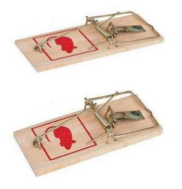 Muizenvallen - Hout - Muizenval - Muizenklem - Muis - Klem - beschikbaar voor biedingen