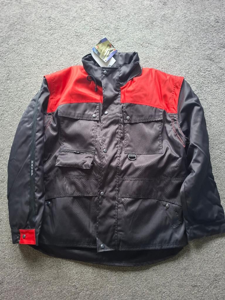 Parka HaveP 4252 Veste travail doublée neuve rouge noire xl, Jardin & Terrasse, Vêtements de travail, Neuf, Hommes, Manteau, Enlèvement ou Envoi